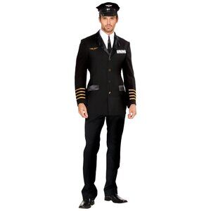 Mile High Pilot Hugh Jorgan Adult Costume MEDIUM